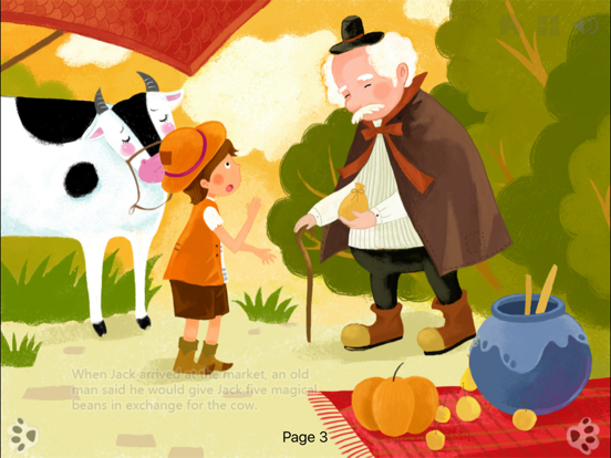 Screenshot #4 pour Jack and the Beanstalk Bedtime Fairy Tale iBigToy