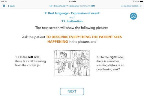 StrokeApp NIHSS Calculator screenshot 4