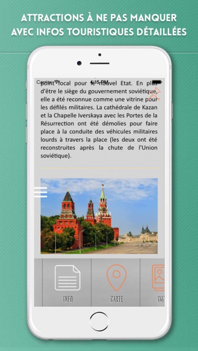 Screenshot #3 pour Moscou Guide de Voyage avec Carte Touristique
