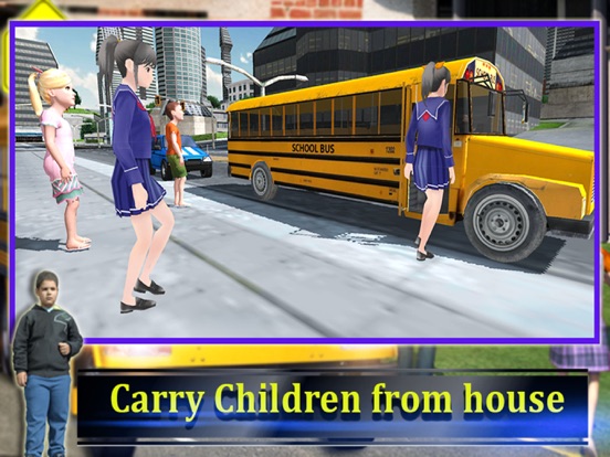 School Bus Driver 3D 2016 iPad screenshot