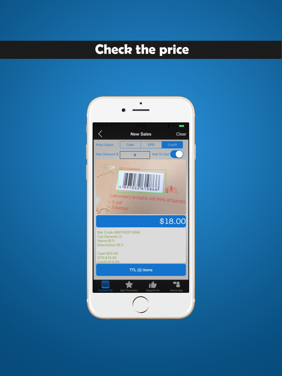 CashierPOS - Barcode Inventory Sales system iPad screenshot 3 - Productivity app