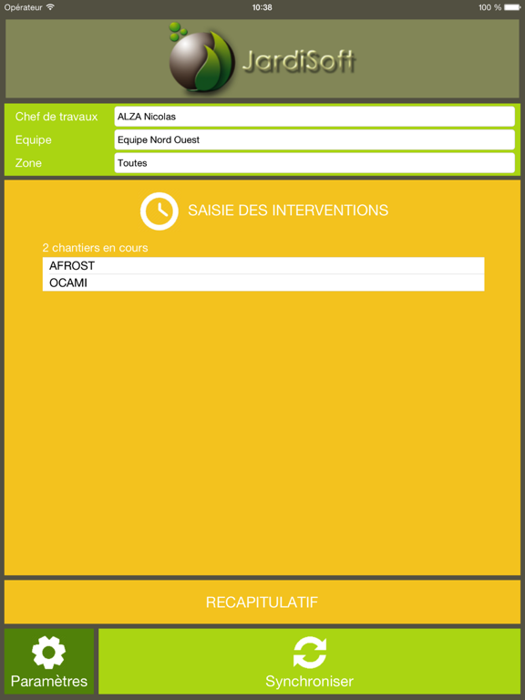 Screenshot #4 pour JardiSoft Suivi de Chantier