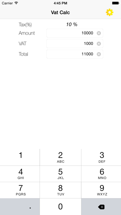 Screenshot #1 pour TVA calculatrice (V.A.T)