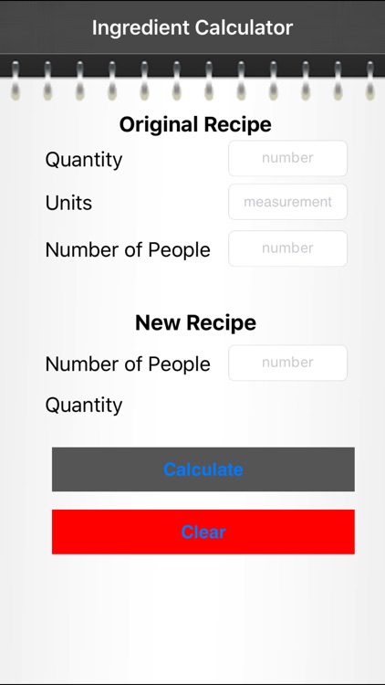 Ingredient Calculator
