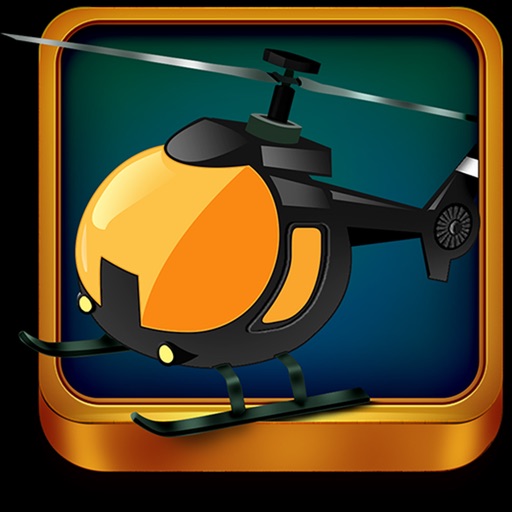 Helicopter Run 3D Icon