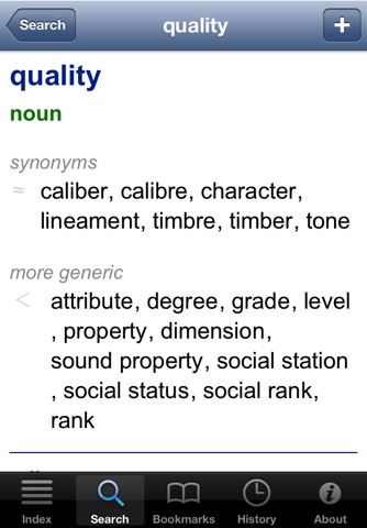 English Thesaurus (WordNet) screenshot 3