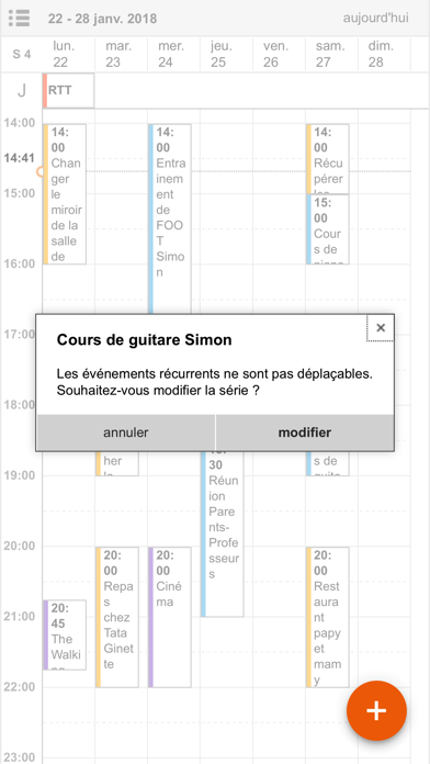 Screenshot #1 pour My Planning Orange