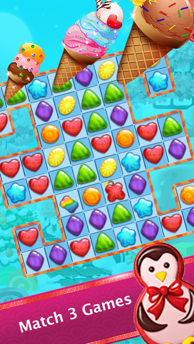 Ice Cream Paradise :Sweet Match3 Puzzle Free Gamesのおすすめ画像2