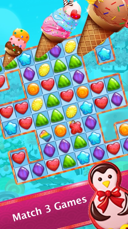 Ice Cream Paradise :Sweet Match3 Puzzle Free Games