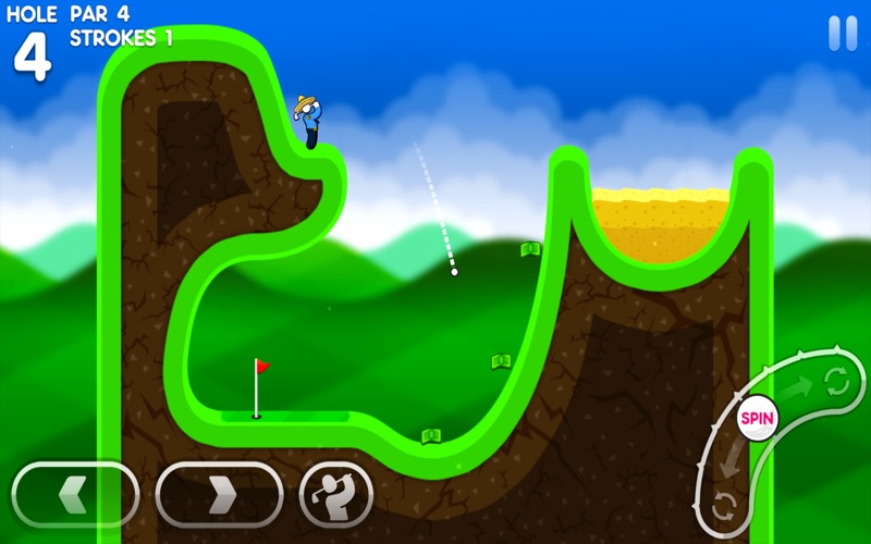 super stickman golf 3 iphone screenshot 3