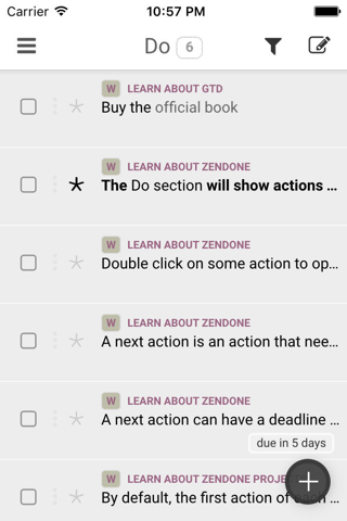 Zendone for GTD screenshot 2