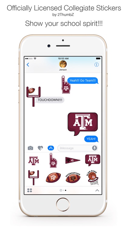 Texas A&M University Stickers for iMessage