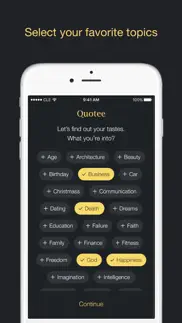 quotee – tons of quotes with style iphone screenshot 1
