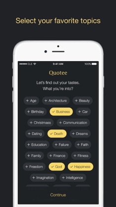 Quotee – Tons of Quotes with Style screenshot 1