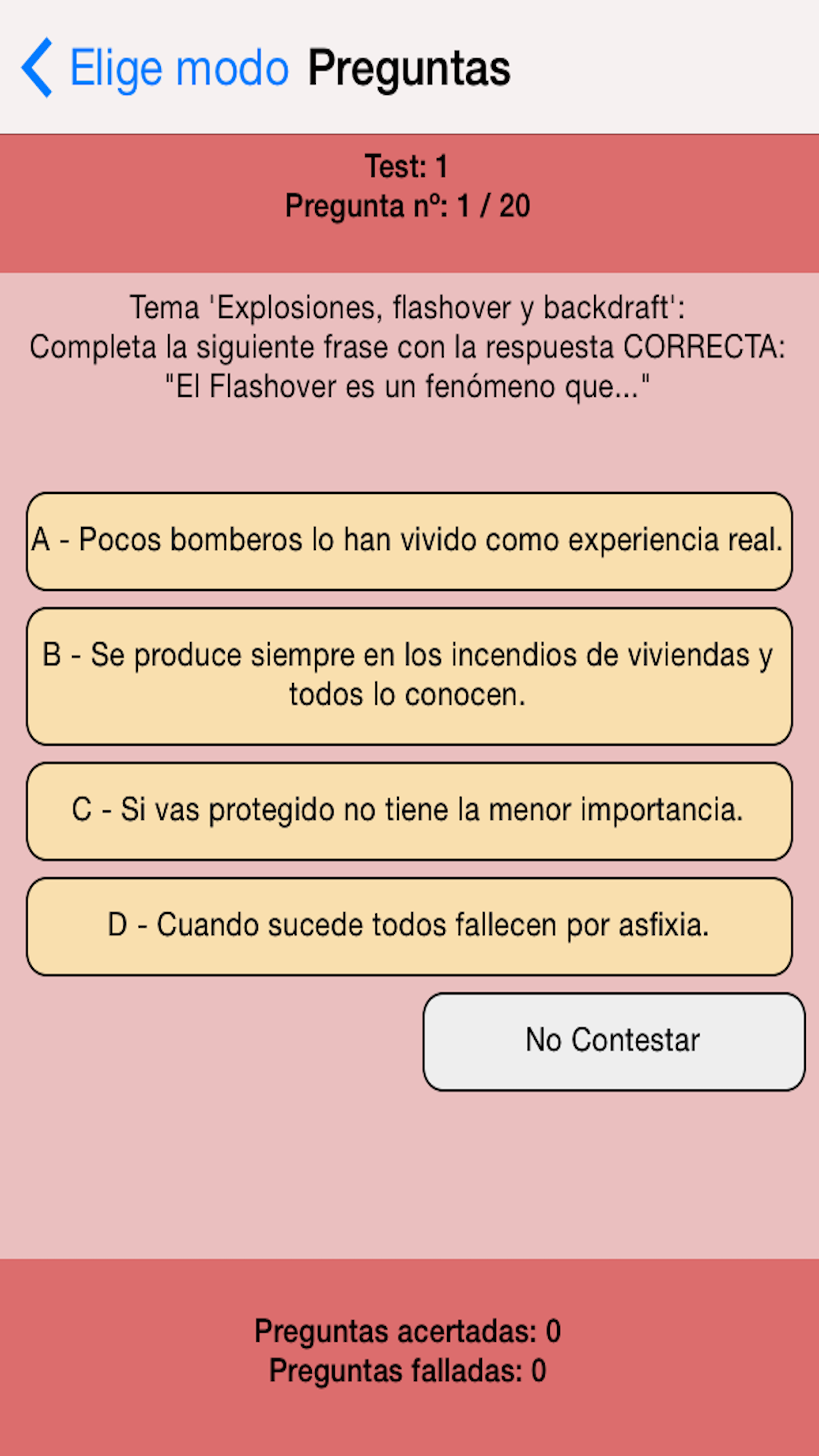 Bomberos Test