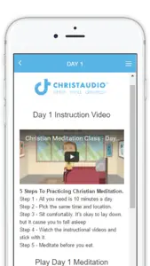 Christian Meditation by ChristAudio screenshot #2 for iPhone