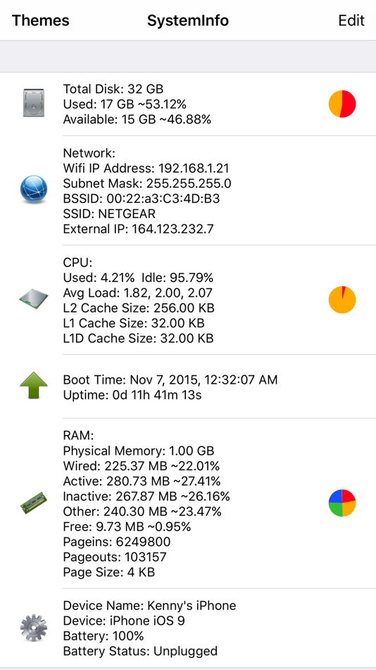 #1. System Information Lite (iOS) 由: Kenneth Ackerson