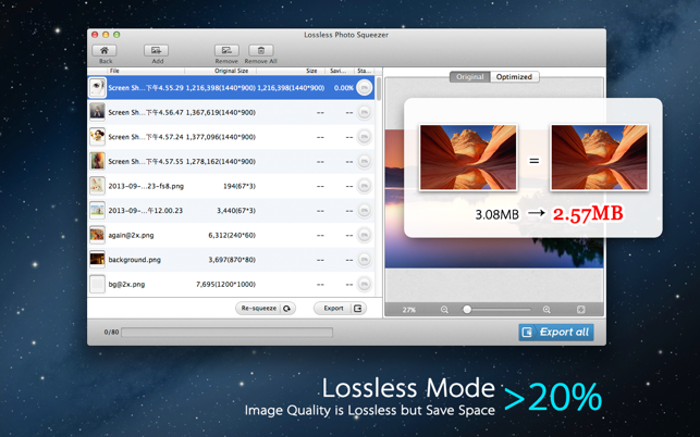 ‎Photo Size Optimizer Screenshot