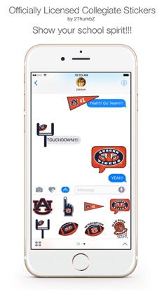 Auburn University Stickers for iMessage screenshot 1
