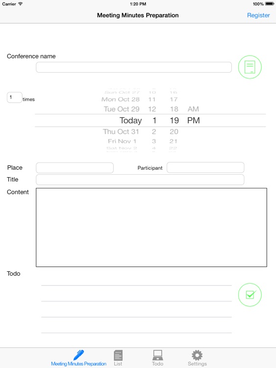 Meeting Minutes Preparation