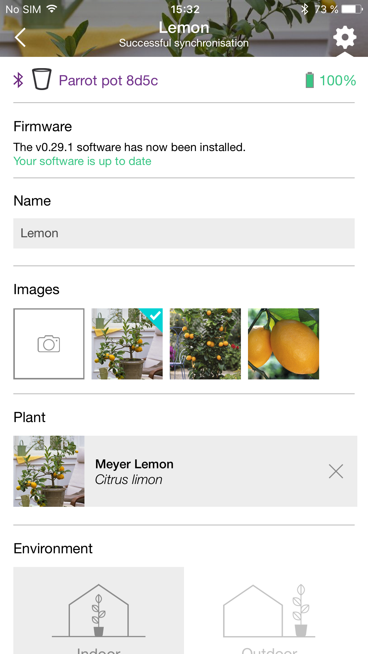 Parrot Flower Power Tablet screenshot 5