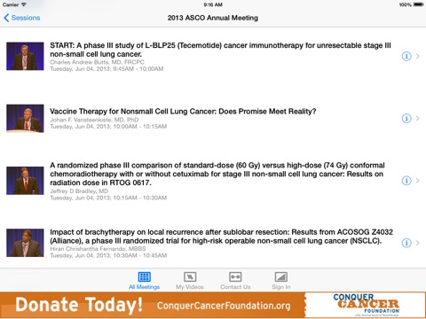 ASCO iMeeting screenshot 4