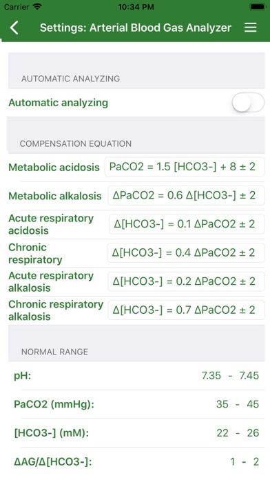 Arterial Blood Gas (Pro) Screenshot