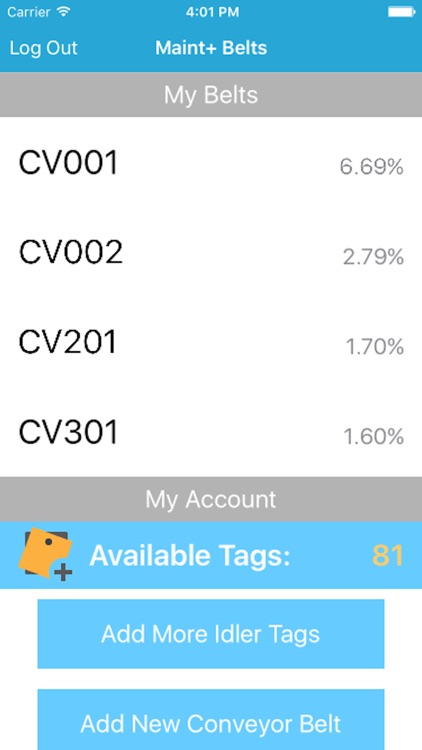 Maint+ Belts screenshot-3
