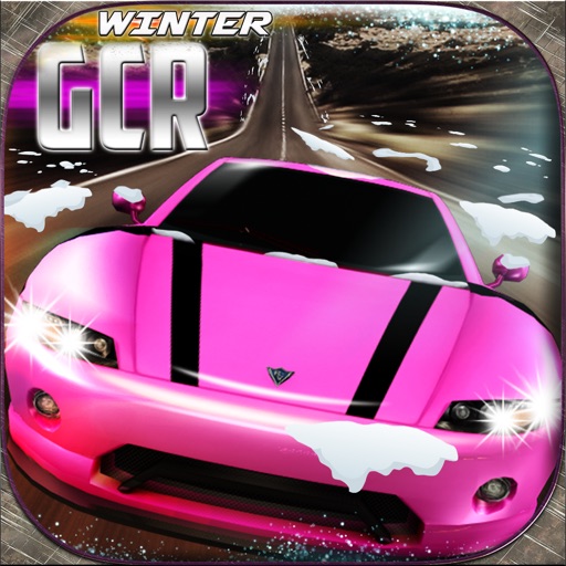 Winter Girls Car Racing Icon