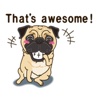 Troll Pug Sticker for iMessage