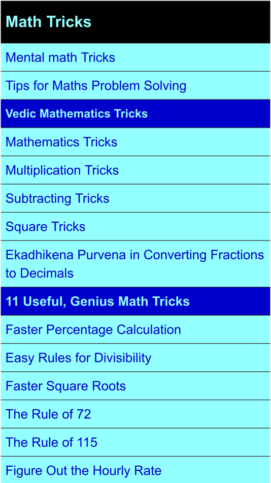#1. mathematics tricks (iOS) 来自: rahul baweja
