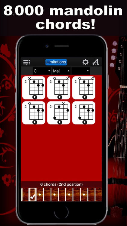 Mandolin Chords Compass Lite: lots of chord charts screenshot-0