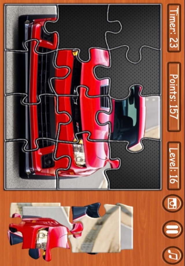Super Car Jigsaw Puzzle - puzzlemaker screenshot 2