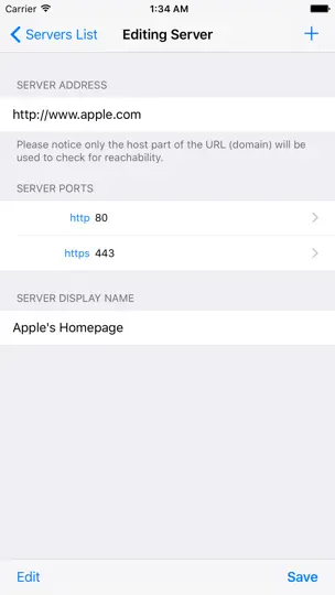 Captura de pantalla de Is It Down? – Uptime Checker Widget en iPhone 4