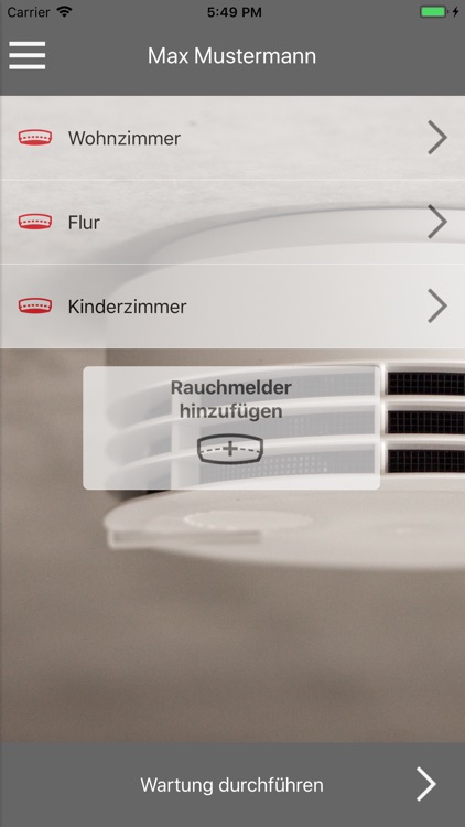 App zur Rauchmelder Wartung