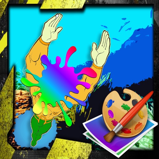 Draw Pages Games Aquaman Version iOS App