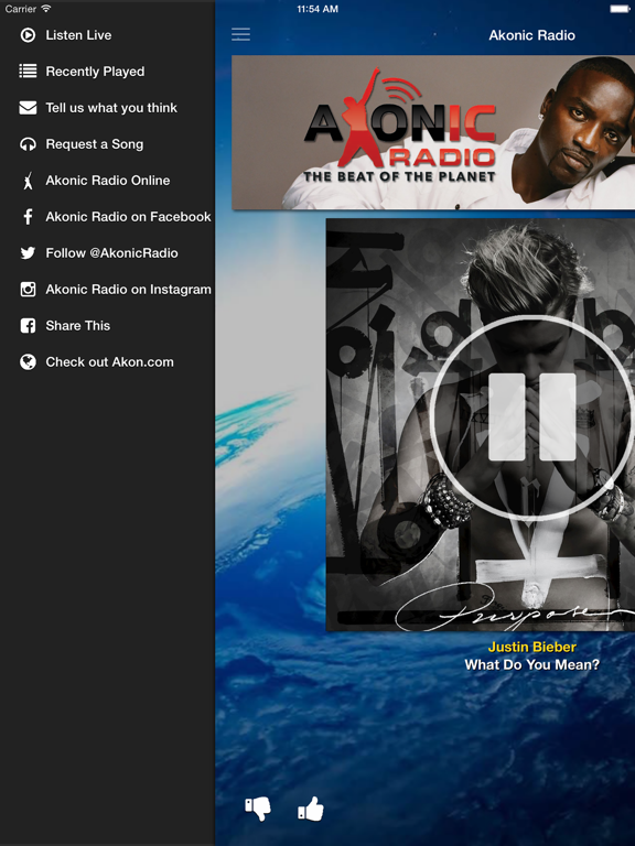 Akonic Radio iPad screenshot 2 - Entertainment app