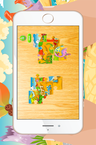 Dinosaur Jigsaw Puzzles Games – Learning Free for Kids Toddler and Preschool screenshot 3