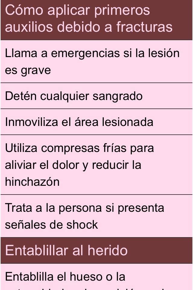 First Aid In Spanish screenshot 2