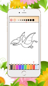 Dinosaur Cute Coloring Book: Paint & Draw for Kids screenshot #4 for iPhone