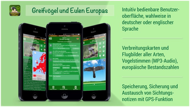 Greifvögel und Eulen Europas(圖2)-速報App