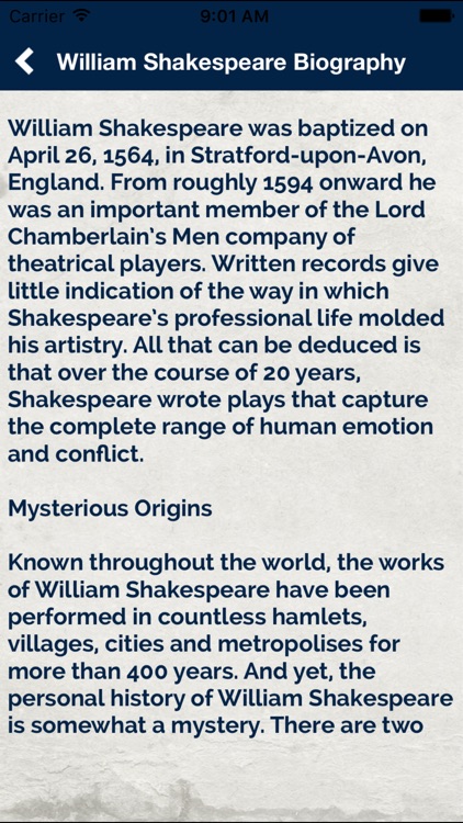 William Shakespeare Quotes, Biography & Poems screenshot-1
