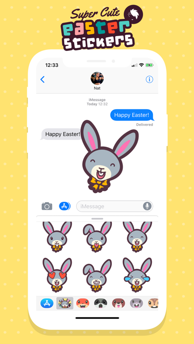 Easter Bunny Emojis & Stickers screenshot 4