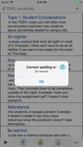 TOEFL Vocabulary Listening screenshot #7 for iPhone