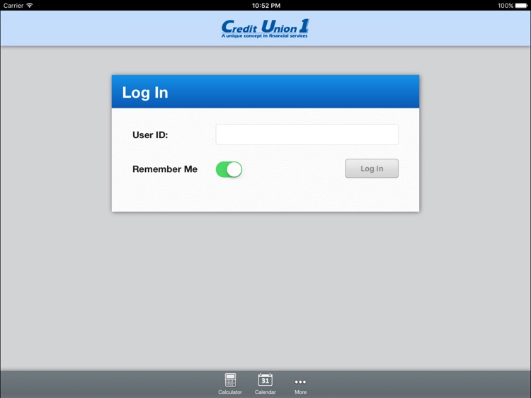 Credit Union 1 Mobile Banking for iPad