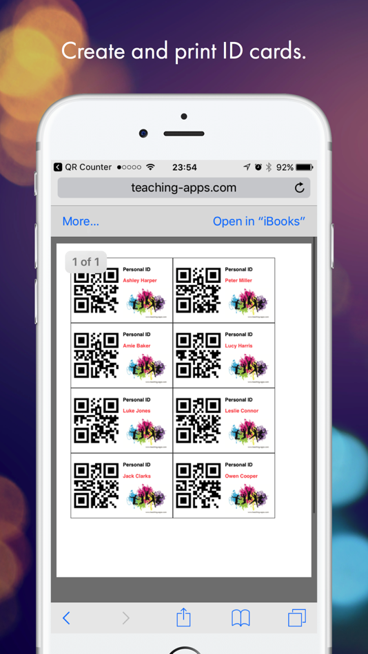 #5. QR Counter (iOS) By: Ursin Tanner