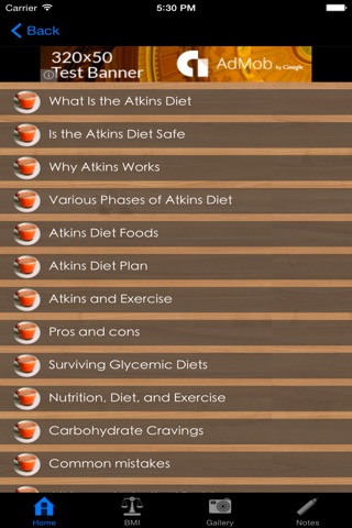 Free Atkins Diet and recipes for weight loss App screenshot 2