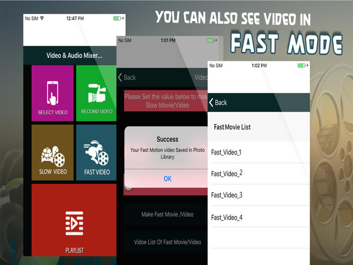Slow and Fast Motion Movie and Video Editor