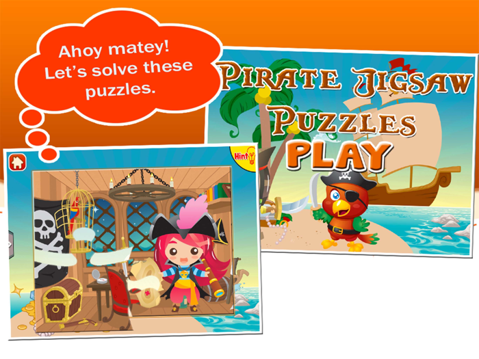 Pirate Jigsaw Puzzles Puzzle Game for Kids