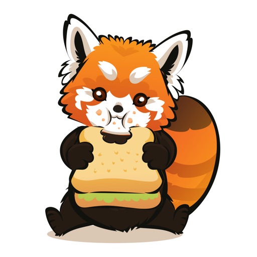 Red Panda - Cartoon Raccoon Sticker Bundle icon